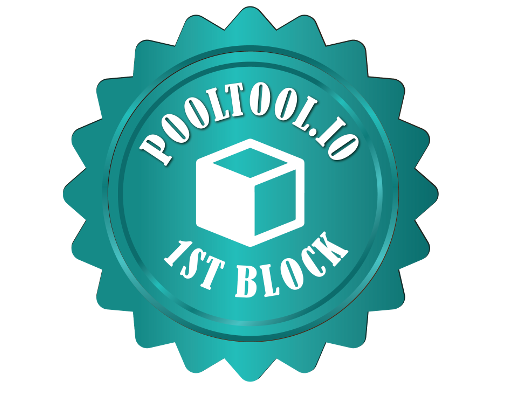 AnFra's PoolTool.io 1st block award